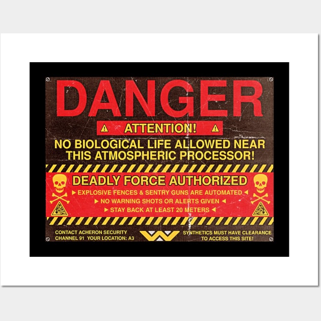 DANGER! Wall Art by Rare Avis 